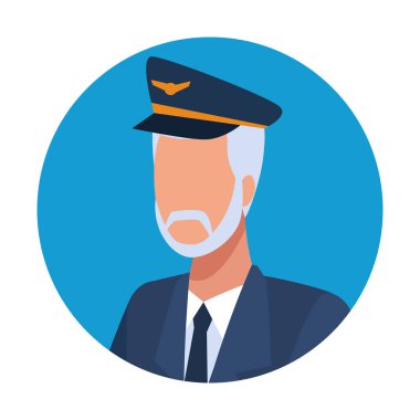 Uçak pilot işçi avatar