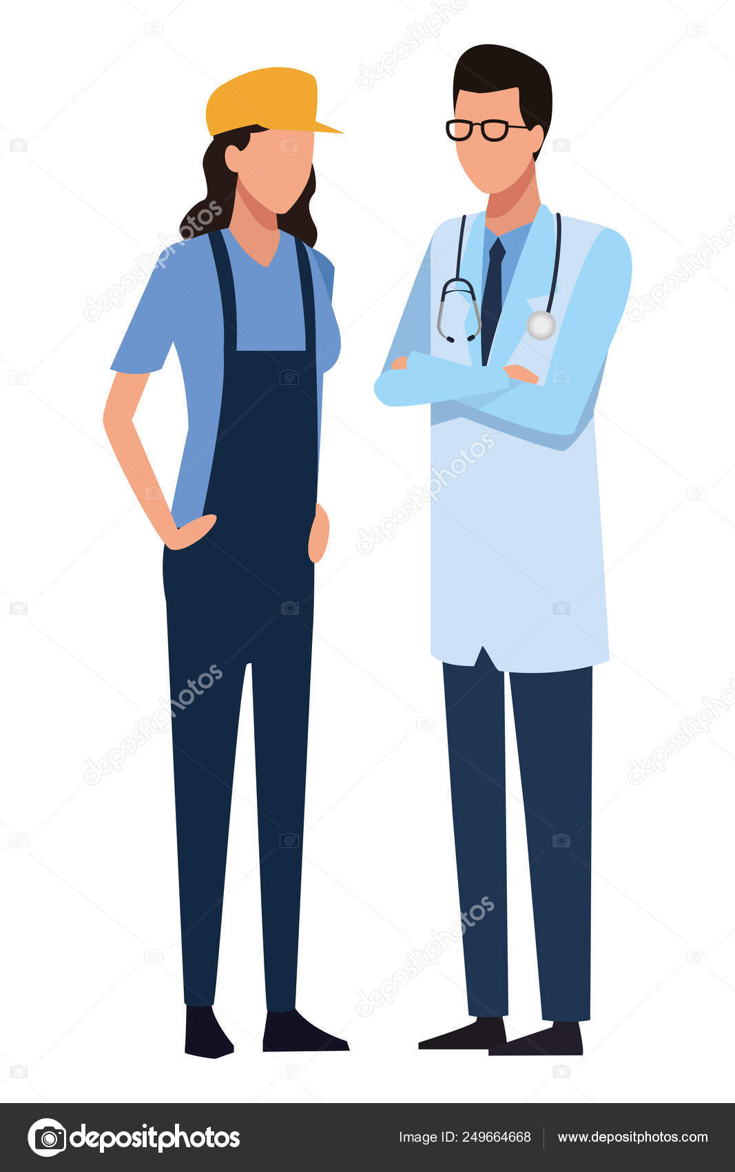 Jobs and professions avatar Stock Vector Image by ©jemastock 249664668