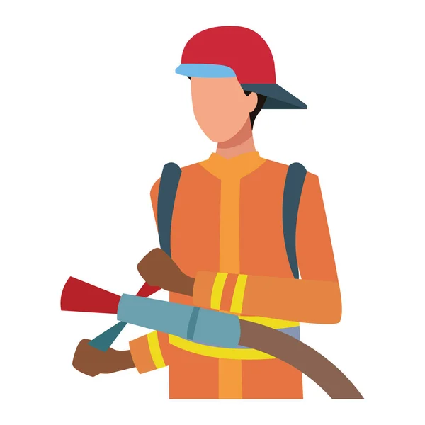 Pompier Emplois et professions avatar — Image vectorielle