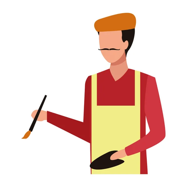 Artista pintor Empleos y profesiones avatar — Vector de stock