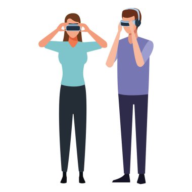 Sanal gerçeklik gözlük ile oynayanlar