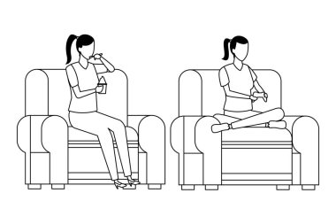 meçhul kadın siyah beyaz oturma odası oynamak