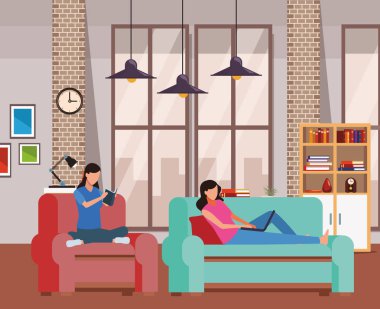 meçhul kadın oturma odası