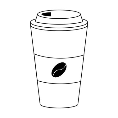 Siyah beyaz fincan kahve