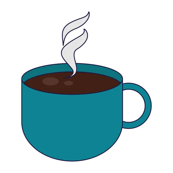 Hot coffee cup symbol — Stock Vector