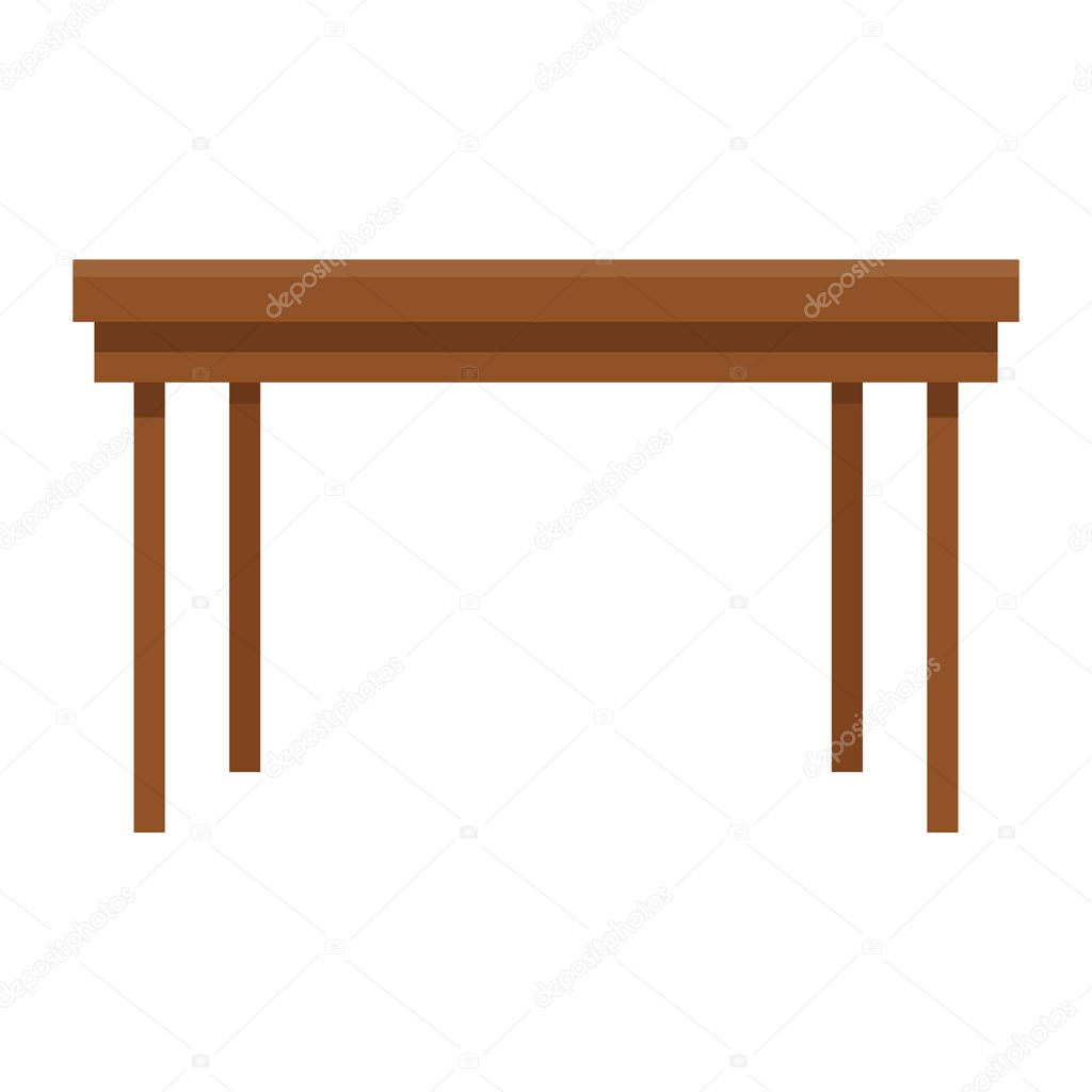 Office desk furniture isolated