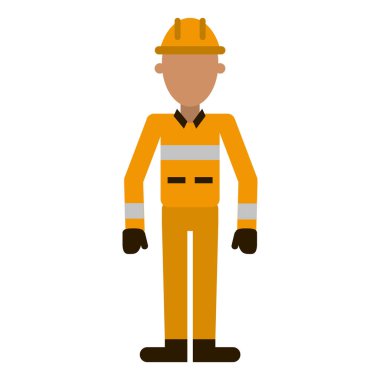 İtfaiyeci kask profesyonel çalışan avatar ile