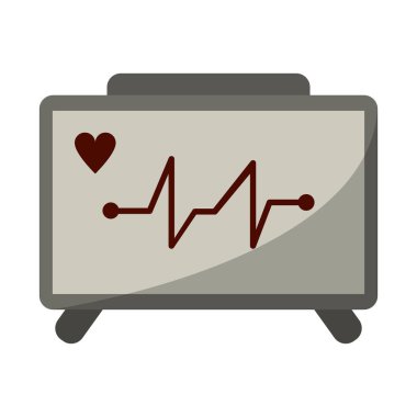 tıbbi kalp atışı makine sembolü