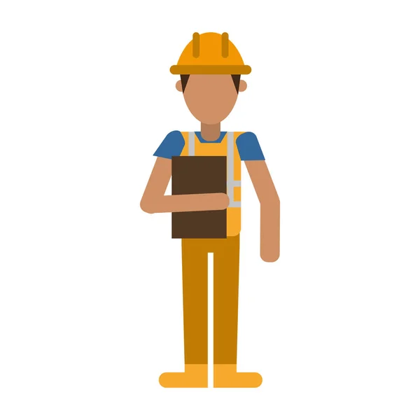 Stavební dělník avatar — Stockový vektor