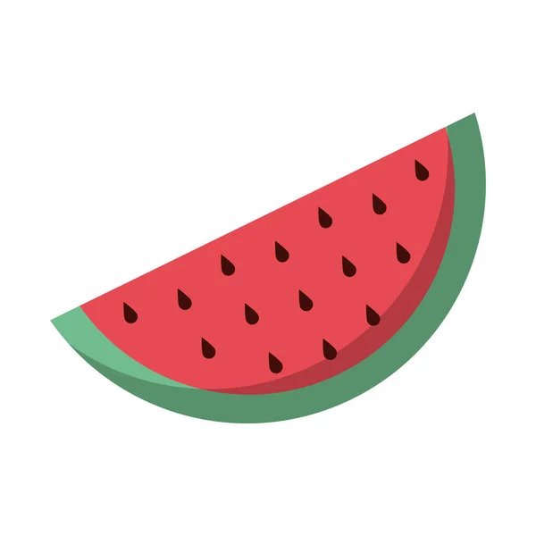 Wassermelone schneidet Früchte — Stockvektor