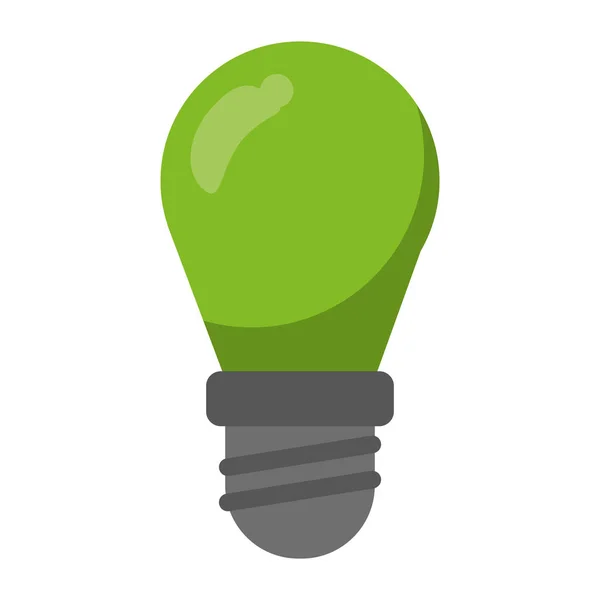 Green ecology bulb light — Stock Vector