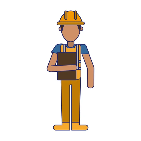 Stavební dělník avatar — Stockový vektor