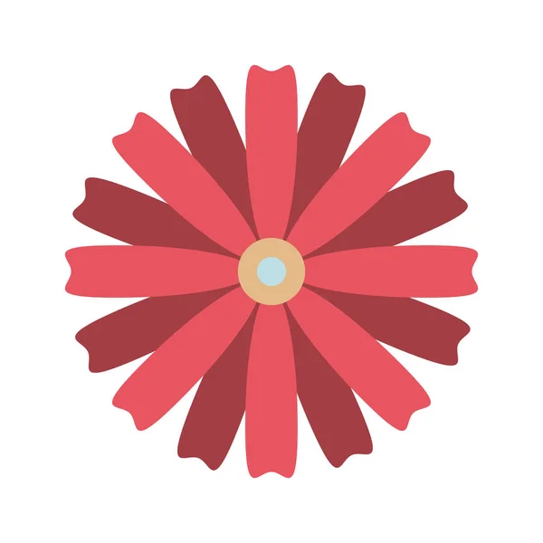 Fleur avec pétales dessin animé — Image vectorielle