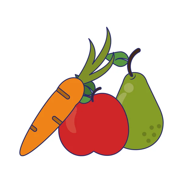 Groenten en fruit — Stockvector