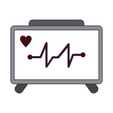 tıbbi kalp atışı makine sembolü