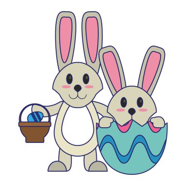 Paskalya günü sevimli çizgi film