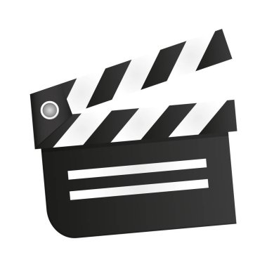 Sinema fıçı tahtası sembolü izole