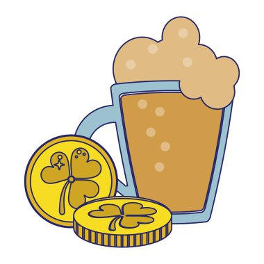 Saint patricks karikatürler satırları mavi