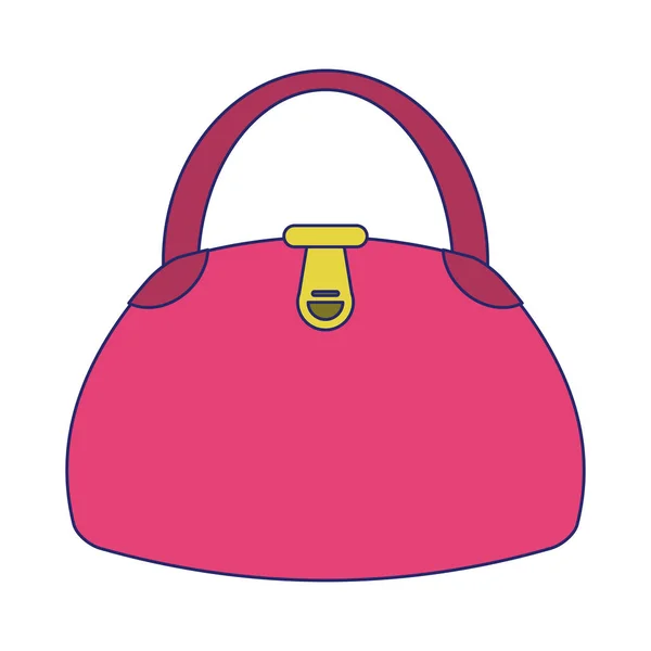 Frau Mode Tasche Cartoon — Stockvektor