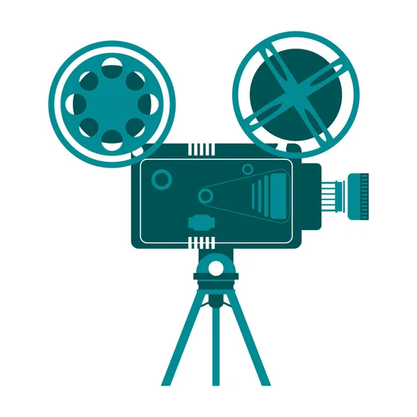 Filme câmera profissional — Vetor de Stock
