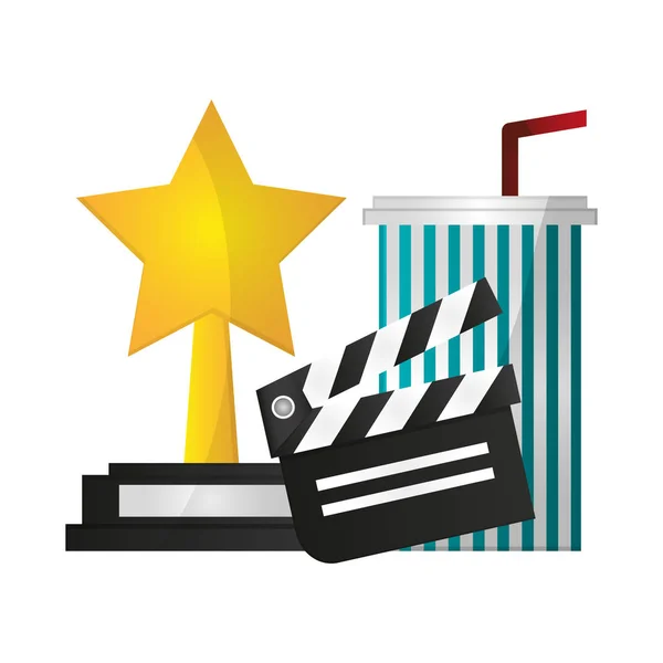 Film- und Kinoelemente — Stockvektor