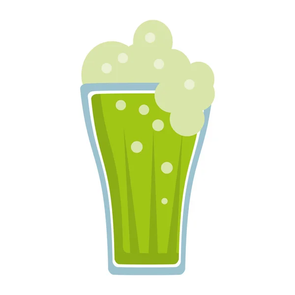 St patricks grön öl cup — Stock vektor