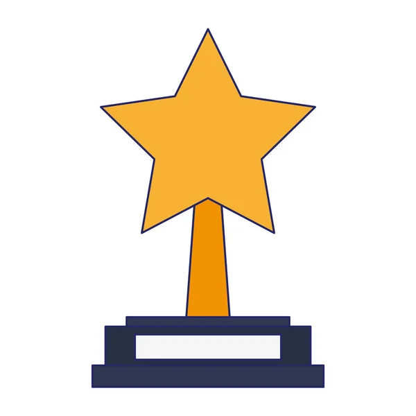 映画スター賞のシンボルは青い線を分離 — ストックベクタ