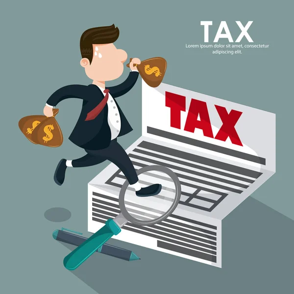 税の governent 給料日 — ストックベクタ