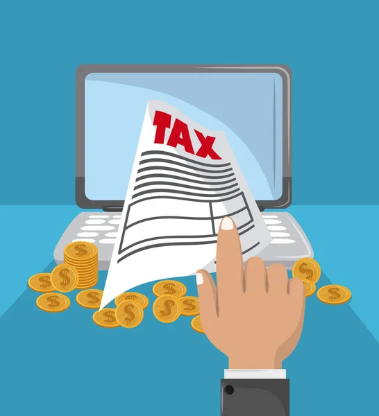 День оплаты труда налоговых органов — стоковый вектор