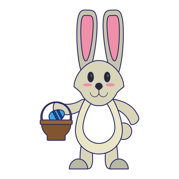 Día de Pascua lindos dibujos animados — Vector de stock