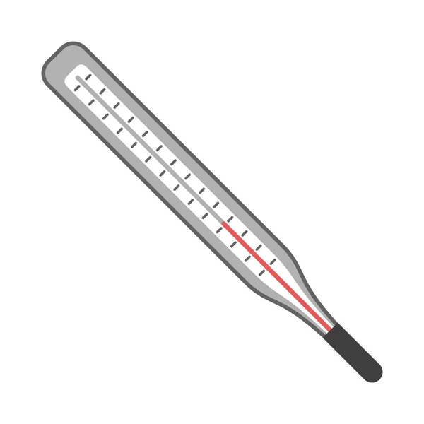 Medicinsk termometer symbol isolerade — Stock vektor