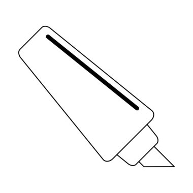 siyah ve beyaz izole işareti Ofis Malzemesi/Gereci