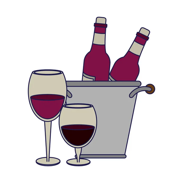 Wino i gastronomia koncepcja — Wektor stockowy