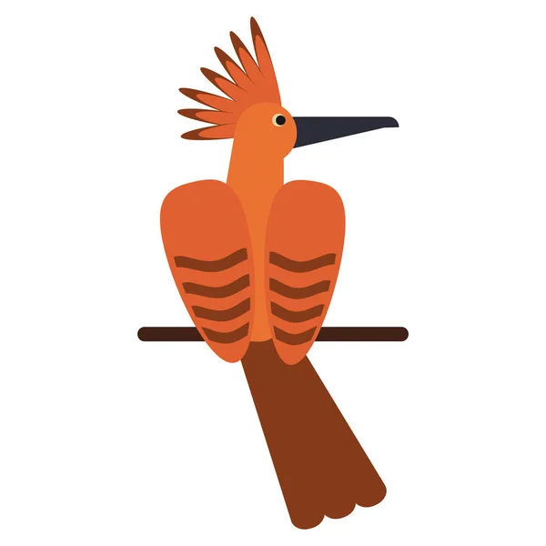 Exotiska fågel tecknad film — Stock vektor