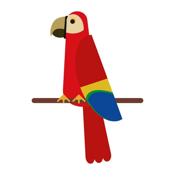 エキゾチックな鳥の漫画 — ストックベクタ