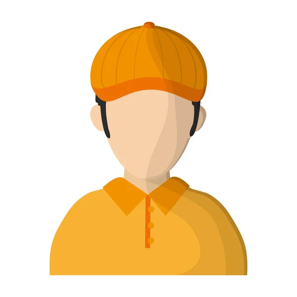Jogador de golfe avatar símbolo —  Vetores de Stock