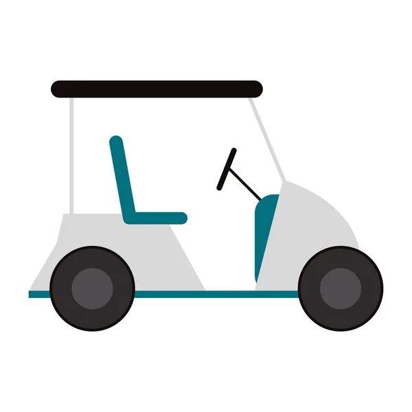 Golf Cart Fahrzeug isoliert — Stockvektor