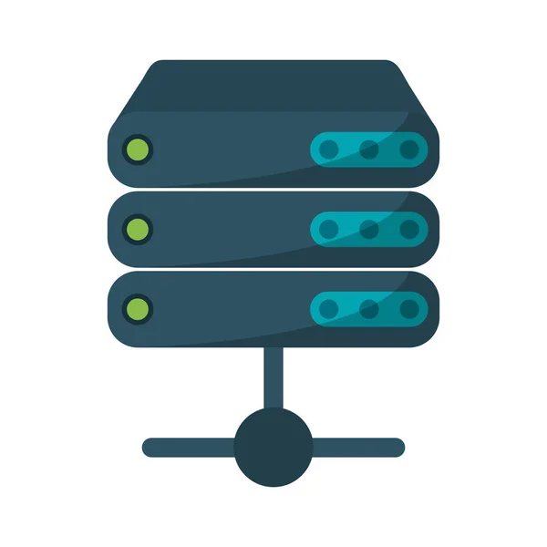 Technologie-Symbol für Datenbankserver — Stockvektor