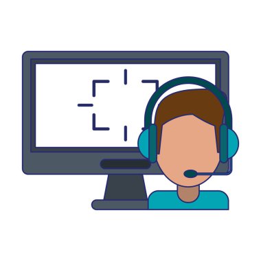 sanal gerçeklik teknolojisi mavi çizgiler