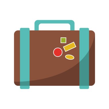 İzole seyahat bavul sembolü