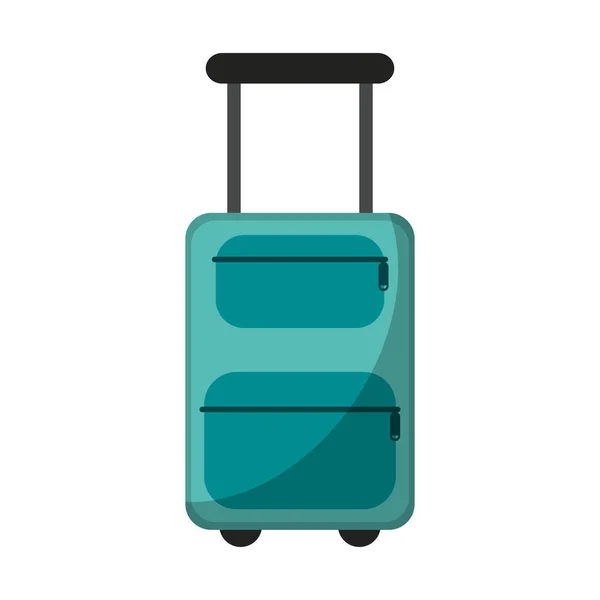 Bagages de voyage avec roues — Image vectorielle