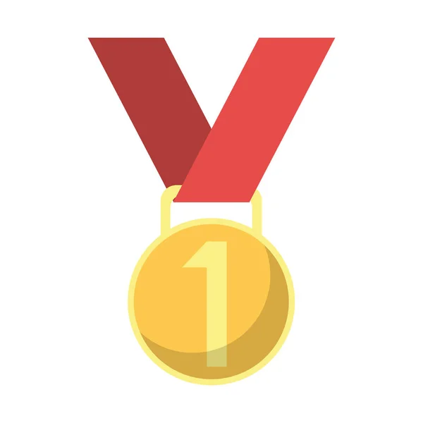 First place medal award symbol — Stock Vector