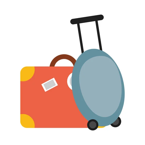 Bagages de voyage et symbole de valise — Image vectorielle