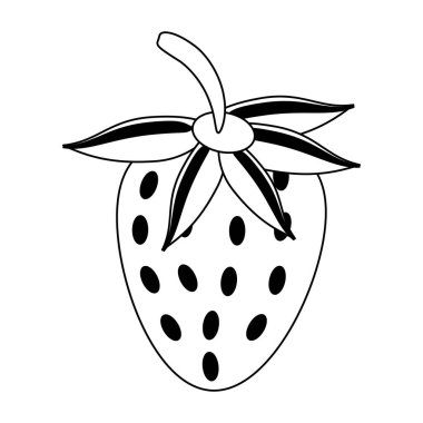 Siyah beyaz çilek meyve taze yiyecek