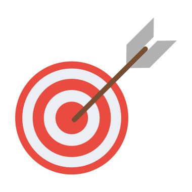 Hedef tahtası sembolü izole