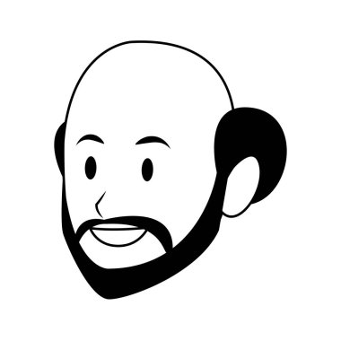 adam tek yüz avatar