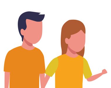 Çizgi film oynayan çocuklar