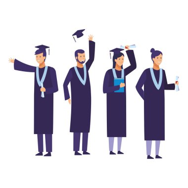 Öğrencilerin mezuniyet töreni