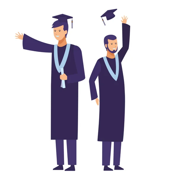 Cérémonie de remise des diplômes — Image vectorielle