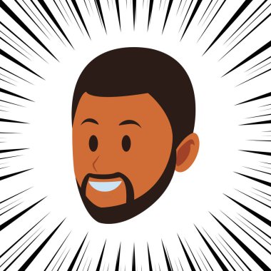 afroamerican adam tek yüz